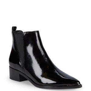 Marc Fisher Black Patent Heeled Boots